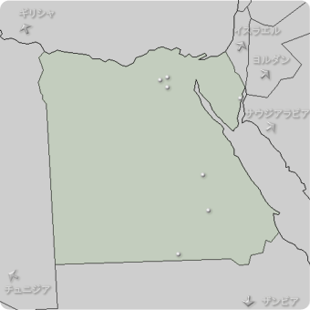エジプトの地図