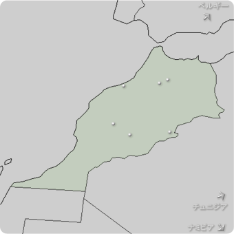 モロッコの地図