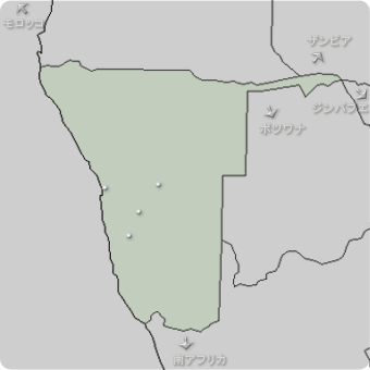 ナミビアの地図