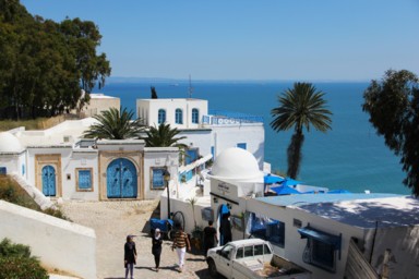 青と白の街並みに包まれるシディ・ブ・サイド