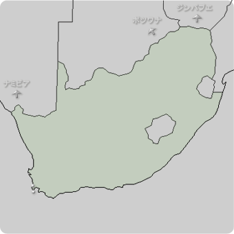 南アフリカの地図