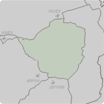 ジンバブエの地図