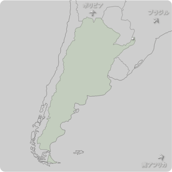 アルゼンチンの地図