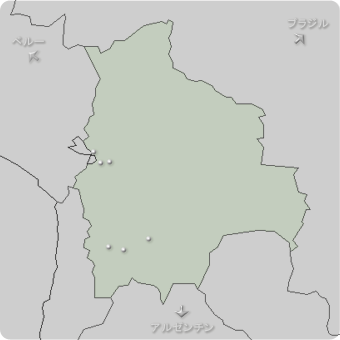 ボリビアの地図