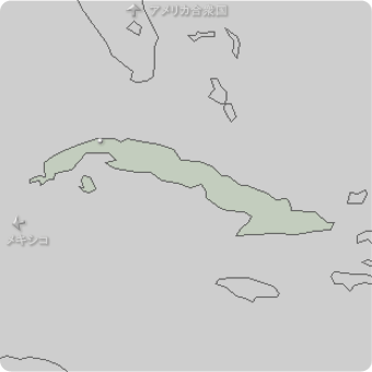 キューバの地図