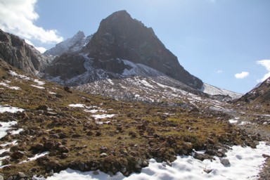 アラアルチャの雪山の真下