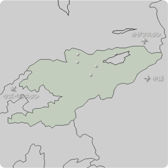 キルギスの地図
