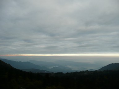 峨眉山からの大自然の景色