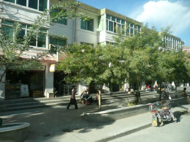 パシュの町を通過する車窓