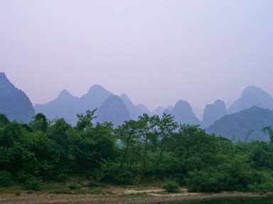 桂林の秘境のような風景