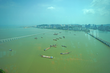 マカオ・タワーからマカオを見下ろす