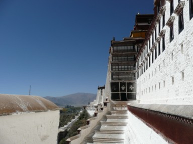 ポタラ宮を出た外の光景