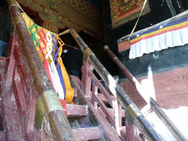 ポタラ宮内部への階段