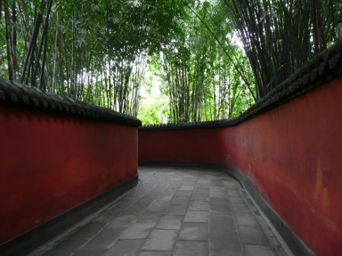 武候祠の竹林に流れる静かな空気