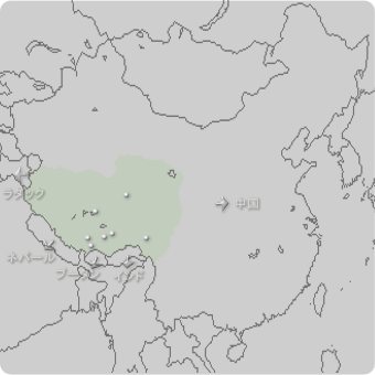 チベットの地図