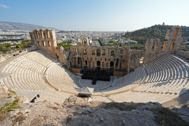 古代劇場でのリハーサル風景