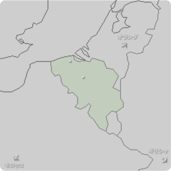 ベルギーの地図