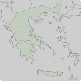 ギリシャの地図