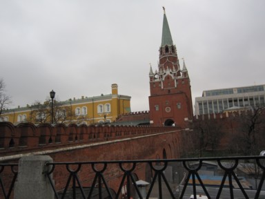 クレムリンに入るときの緊張感と好奇心