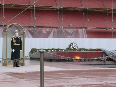 寒さが足元から染みるロシアの冬