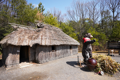 リトルワールドのアイヌの家
