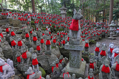 豊川稲荷の霊狐塚