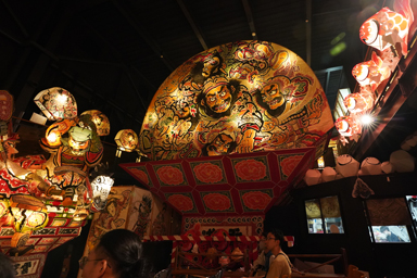 津軽藩ねぷた村の展示