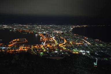真冬の函館の夜景