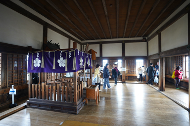 姫路城の天守最上階
