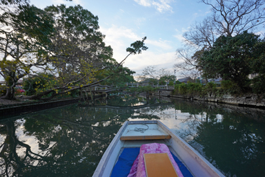 柳川の川下りと町並み