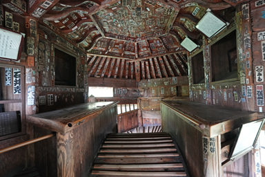 会津さざえ堂のてっぺん