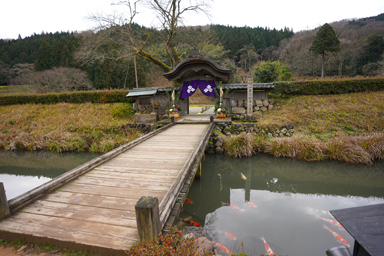 一乗谷の朝倉氏遺跡の唐門