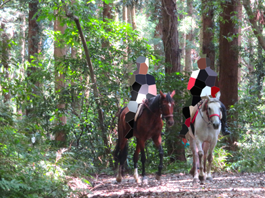 筑波山麓の乗馬