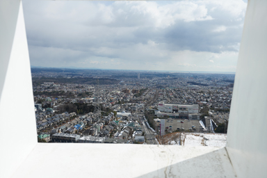 仙台大観音の中からの景色