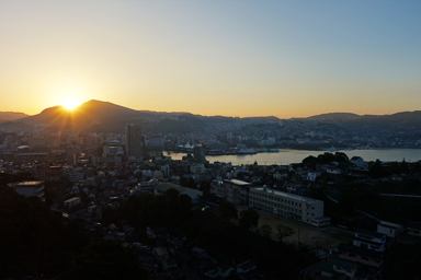 長崎の夕暮れ