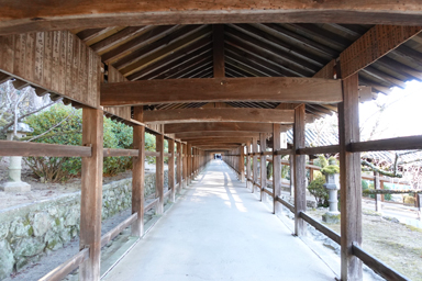 吉備津神社の長い回廊