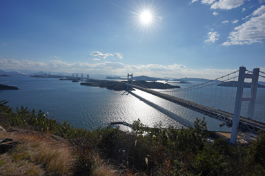 鷲羽山からの瀬戸大橋