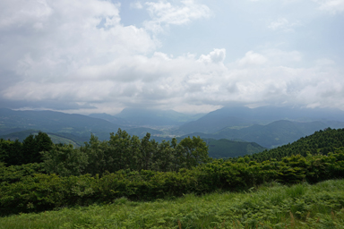 やまなみハイウェイからの山並み