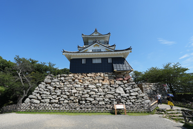 浜松城の天守と石垣