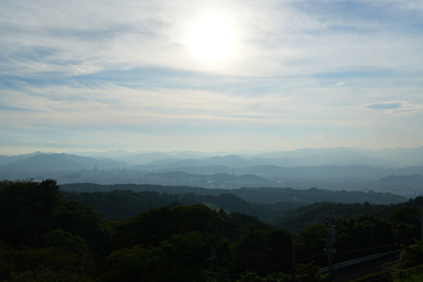 日本平の展望からの山々