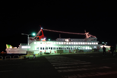 小豆島の夕景と海岸線