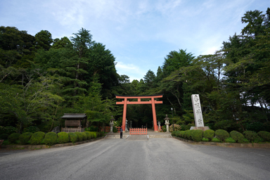 香取神社の鳥居と参道