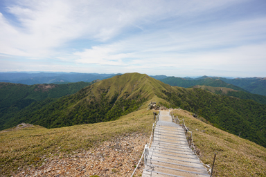 剣山の山頂の風景