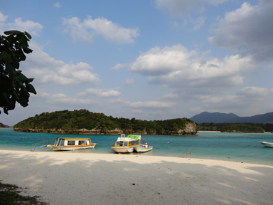 透明度の高い海と白い砂浜