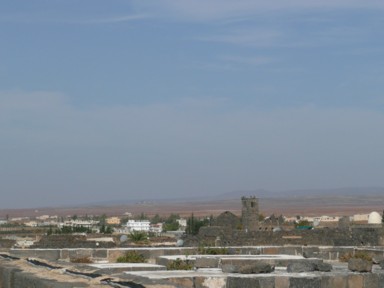 ボスラの町の周りはオリーブ畑と広大な台地