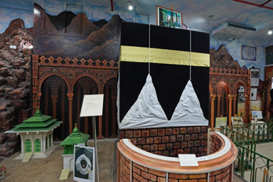 タイバット博物館の観光客が入れないメッカの模造展示