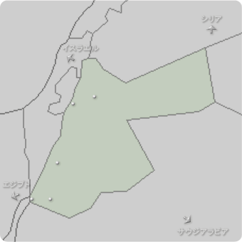 ヨルダンの地図