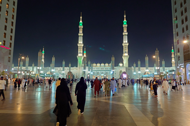 メディナの預言者ムハンマドが眠るモスク