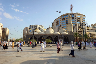 東南アジア人が多いメディナの街