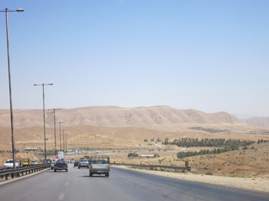 ペルセポリスの周りの荒野の景色